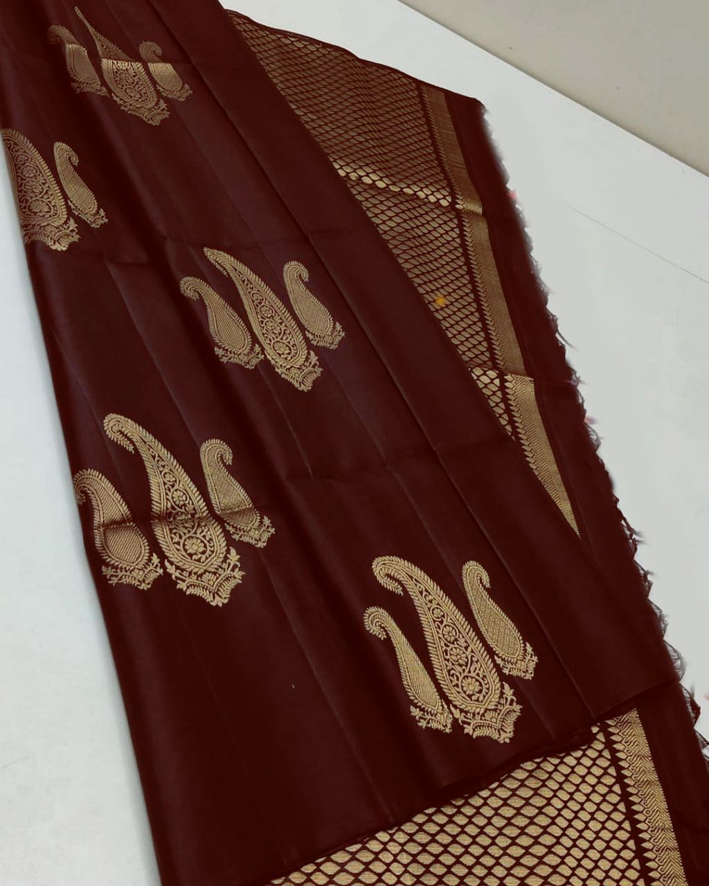 Ritika Gold Zari Designer Pure Lichi Kanchipuram Silk Sarees